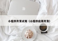 小程序開發(fā)試用（小程序應(yīng)用開發(fā)）