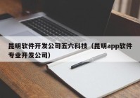 昆明軟件開發(fā)公司五六科技（昆明app軟件專業(yè)開發(fā)公司）