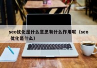 seo優(yōu)化是什么意思有什么作用呢（seo 優(yōu)化是什么）